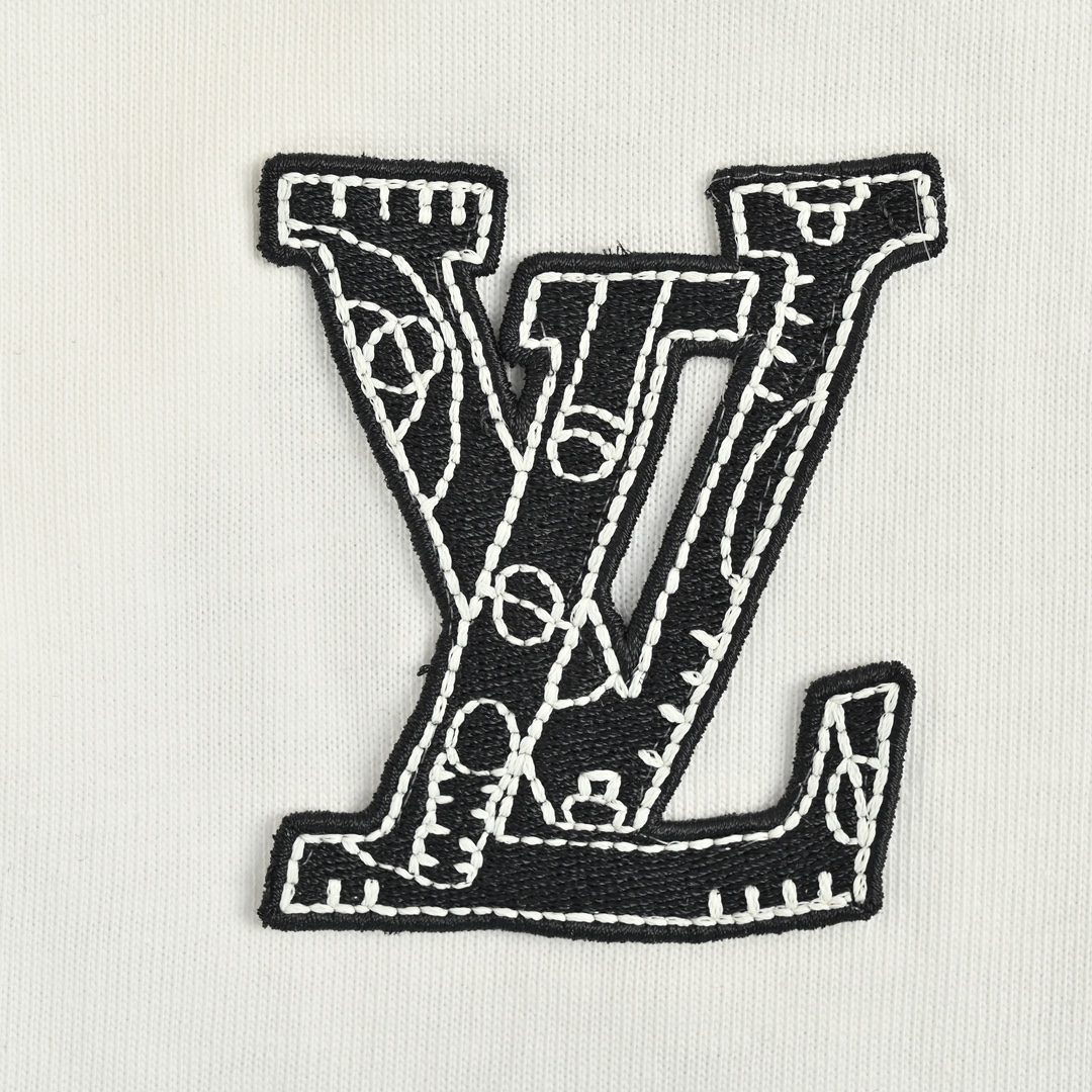 150 Louis Vuitton/路易威登 24ss 刺绣logo短袖 面料采用230克重精梳棉