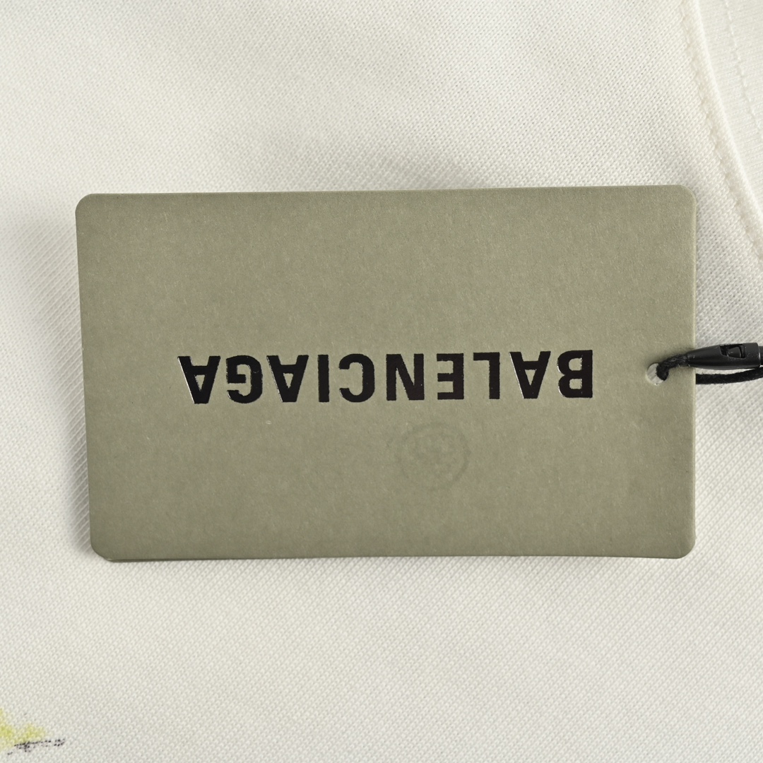 Balenciaga/巴黎世家 走秀款灾难火焰字母短袖