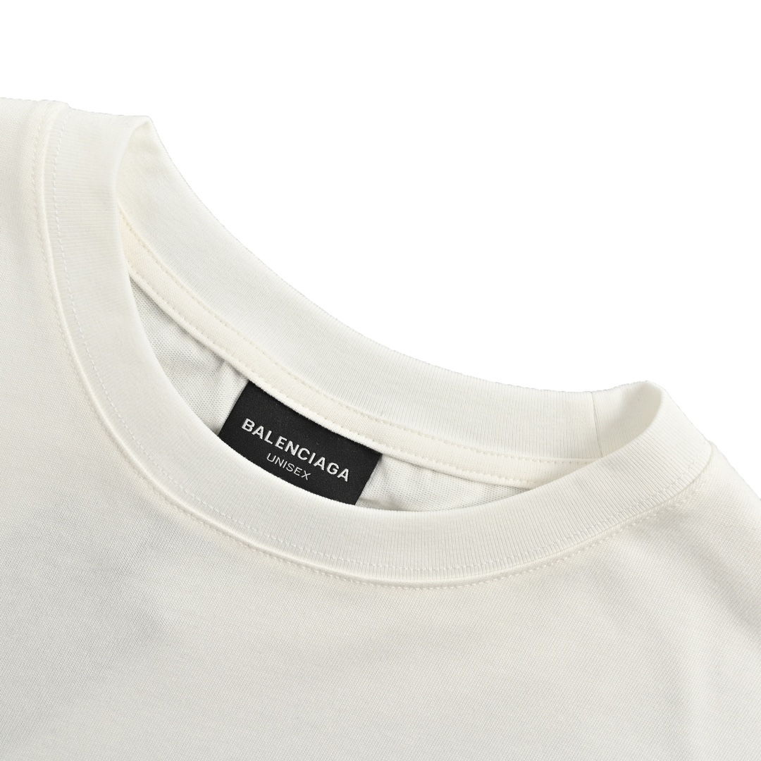 Balenciaga/巴黎世家 走秀款灾难火焰字母短袖