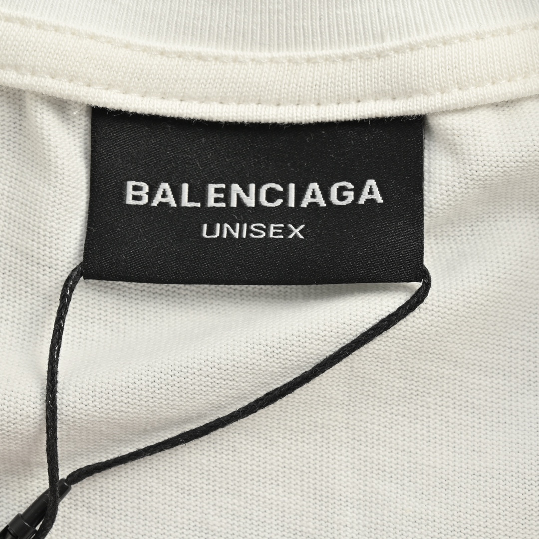 Balenciaga/巴黎世家 走秀款灾难火焰字母短袖