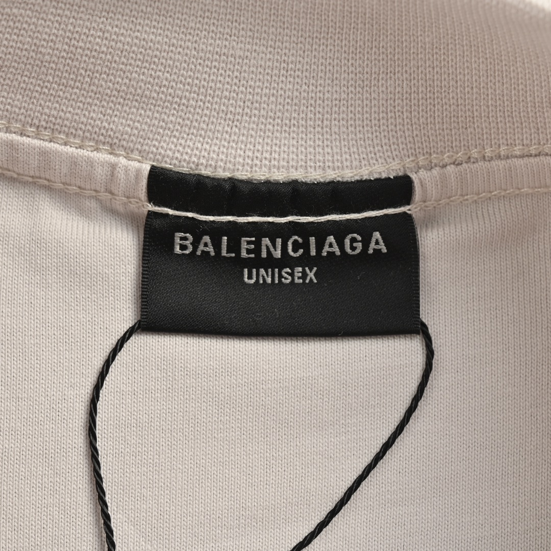 Balenciaga/巴黎世家 24ss 3M反光字母反穿短袖