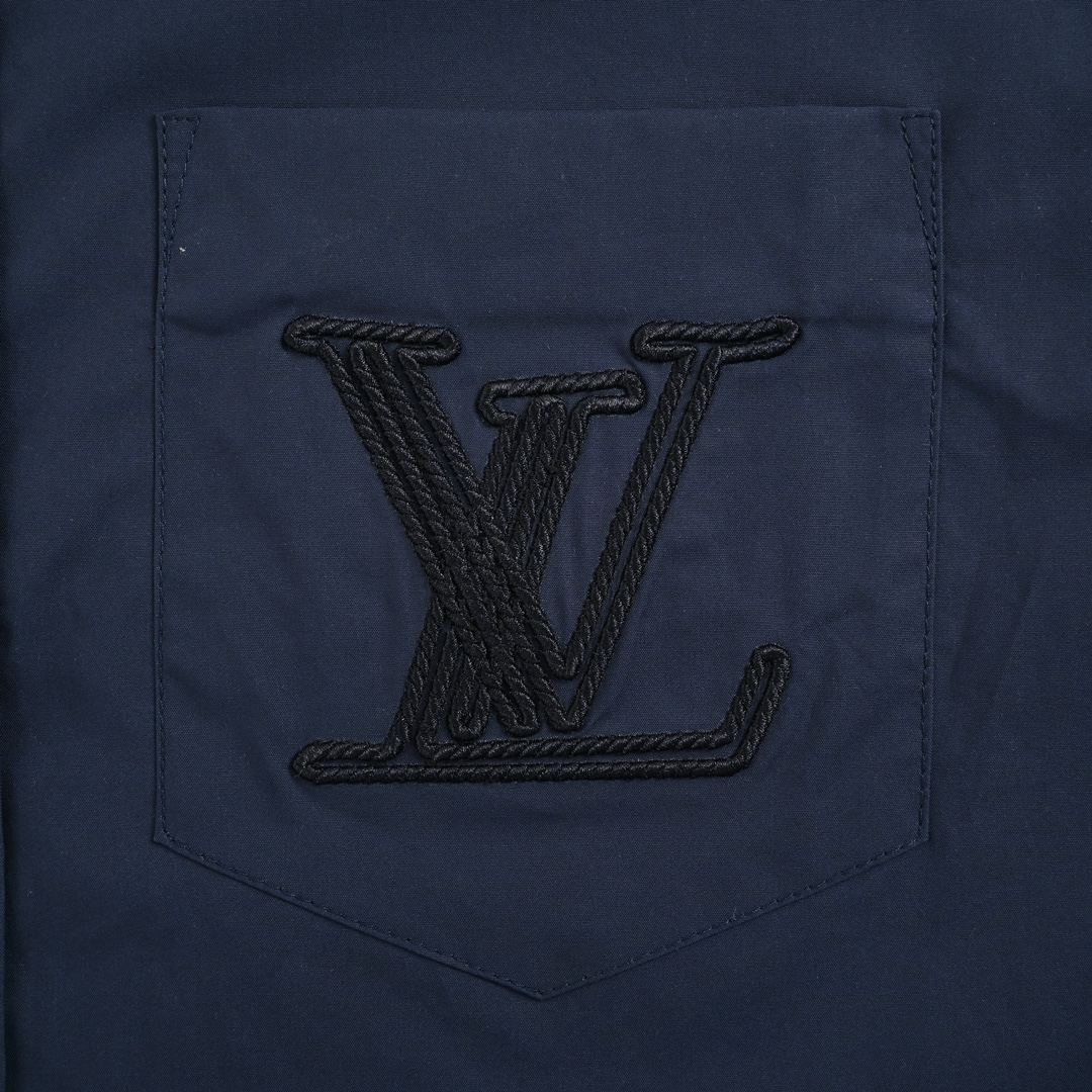 260 Louis Vuitton/路易威登 24ss 字母刺绣口袋衬衫