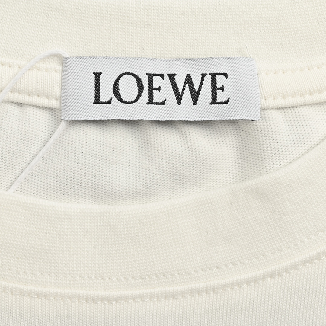 Loewe/罗意威 24ss 撞色logo毛巾绣短袖