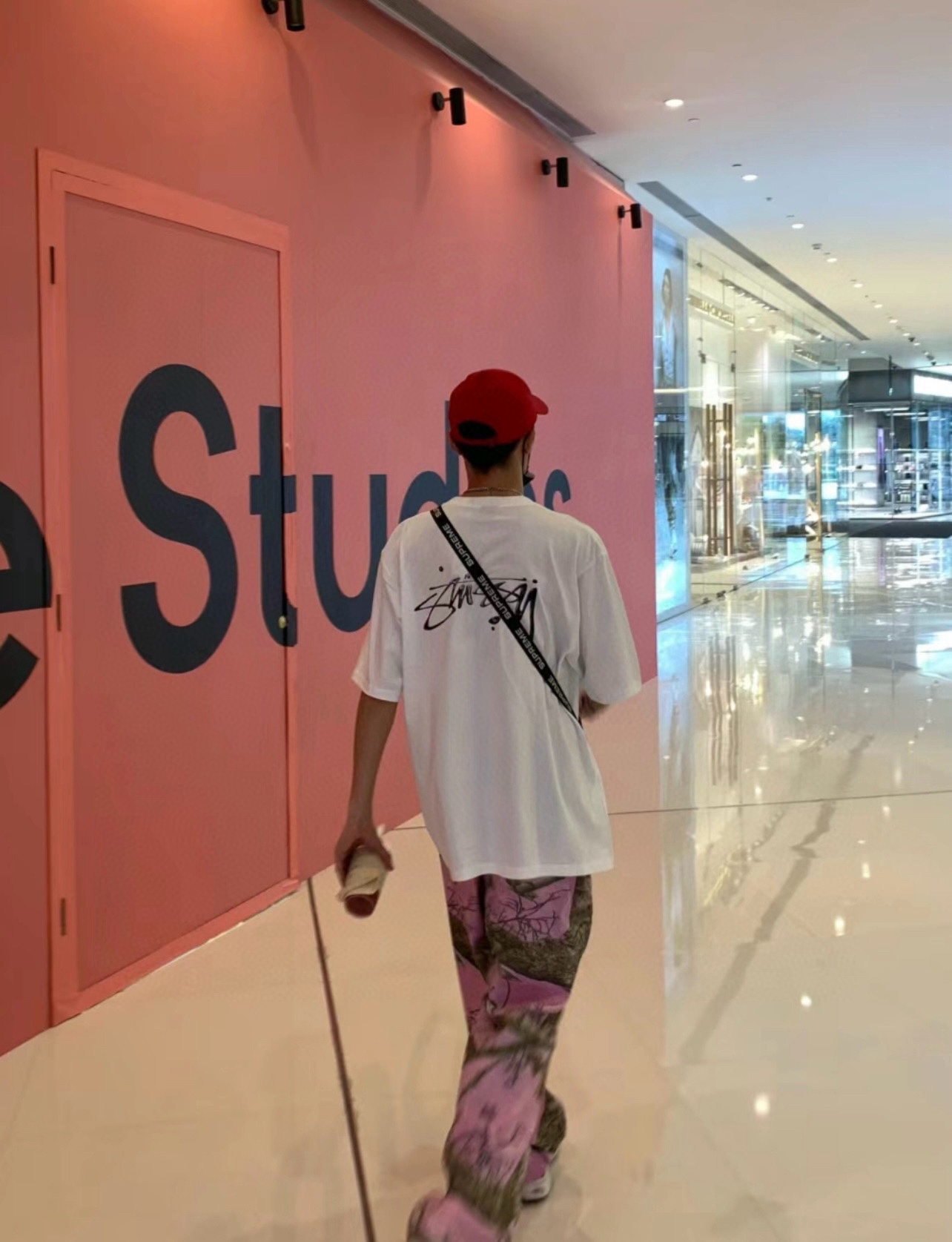 StussyStussy 24ss mercury print short-sleeved upper body effect