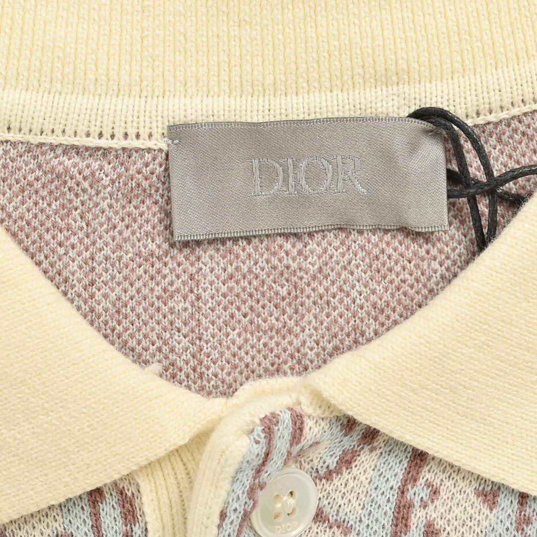 Dior/迪奥 24ss 老花满印针织Polo短袖