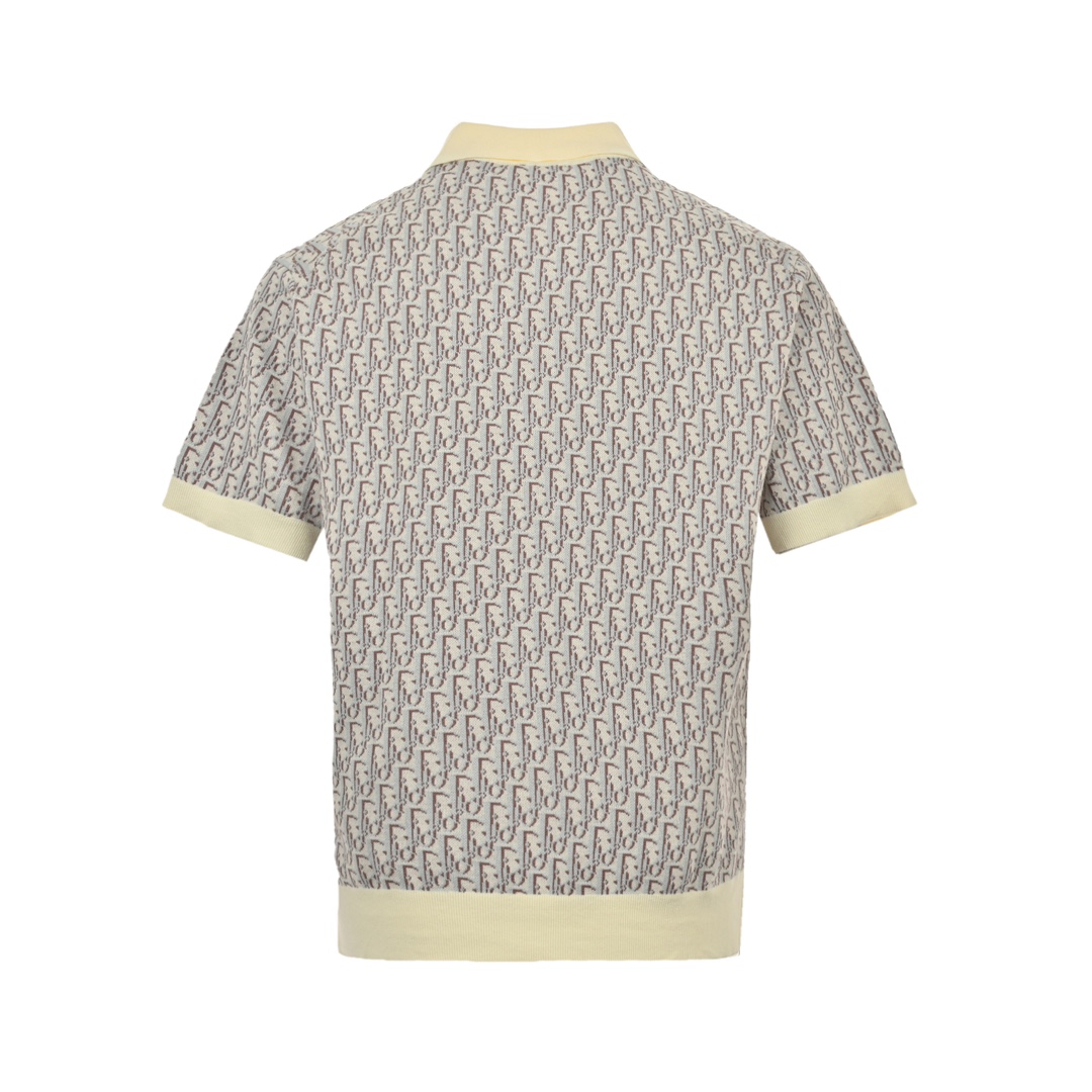 Dior/迪奥 24ss 老花满印针织Polo短袖