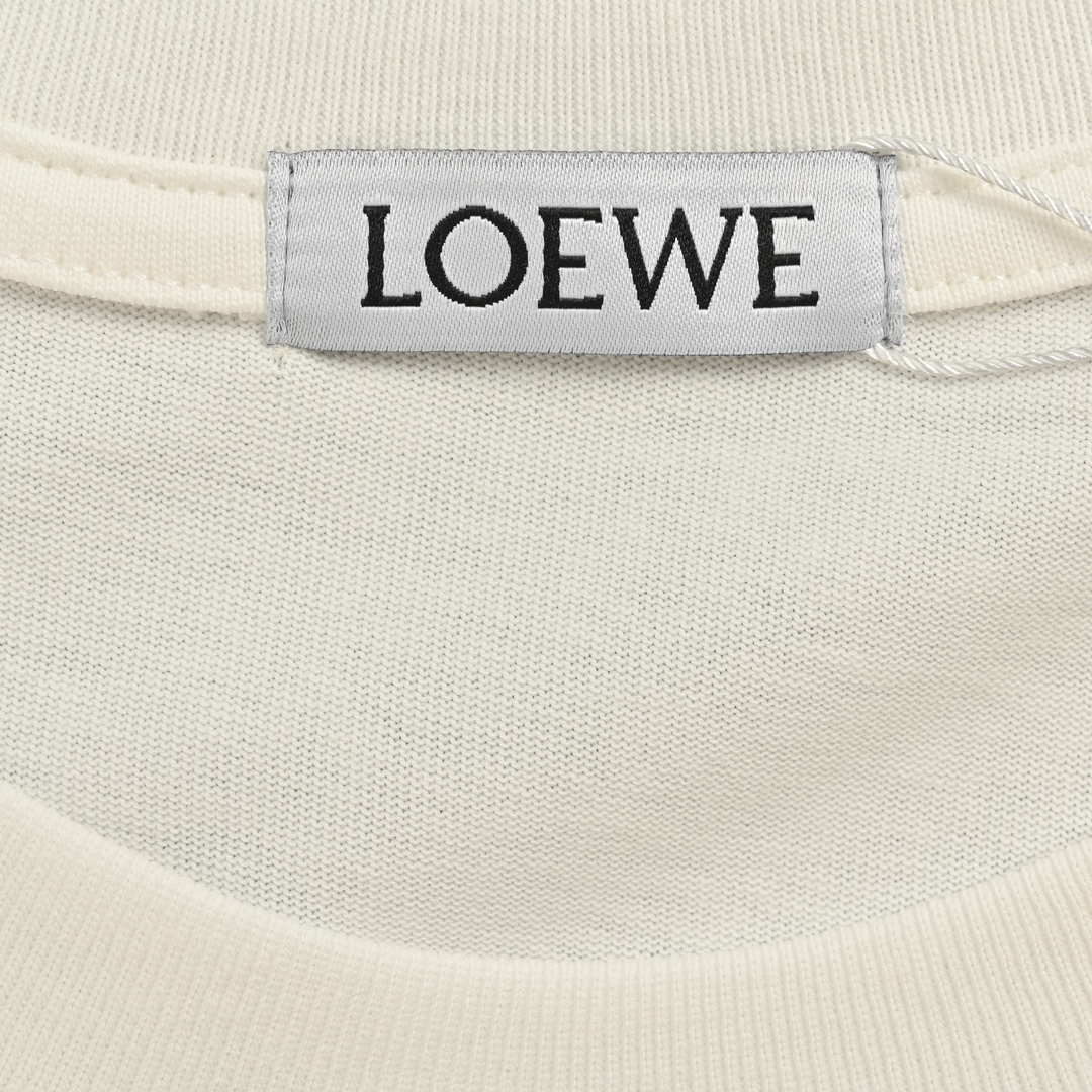 Loewe/罗意威 24ss 重叠字母短袖 面料采用定制240g 棉布料