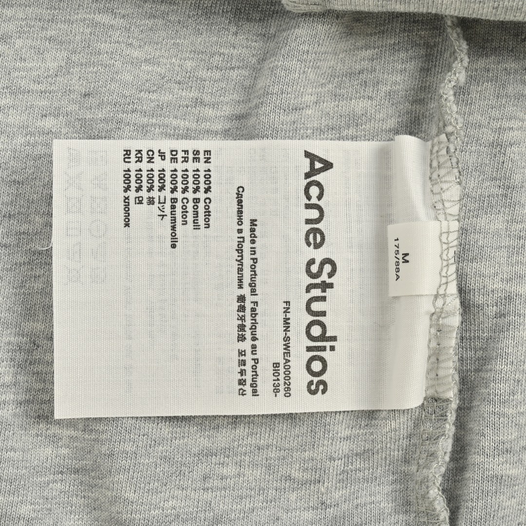 Acne Studios 24ss 渐变斑驳1996字母印花短袖