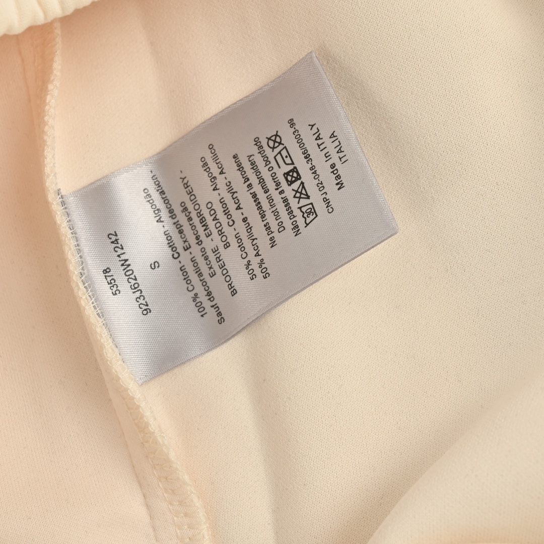 Dior/迪奥 24ss 1947刺绣字母刺绣抽绳飘带短裤