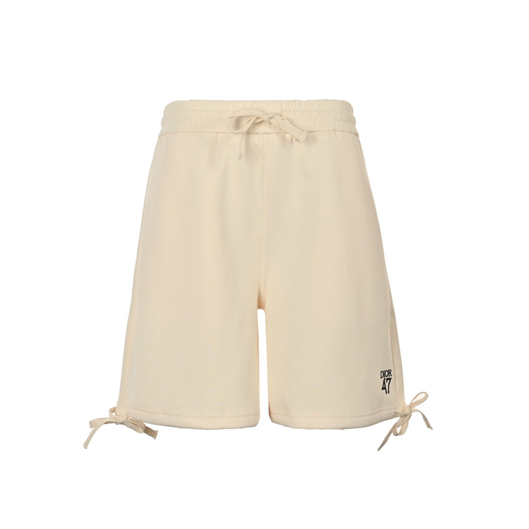 Dior/迪奥 24ss 1947刺绣字母刺绣抽绳飘带短裤