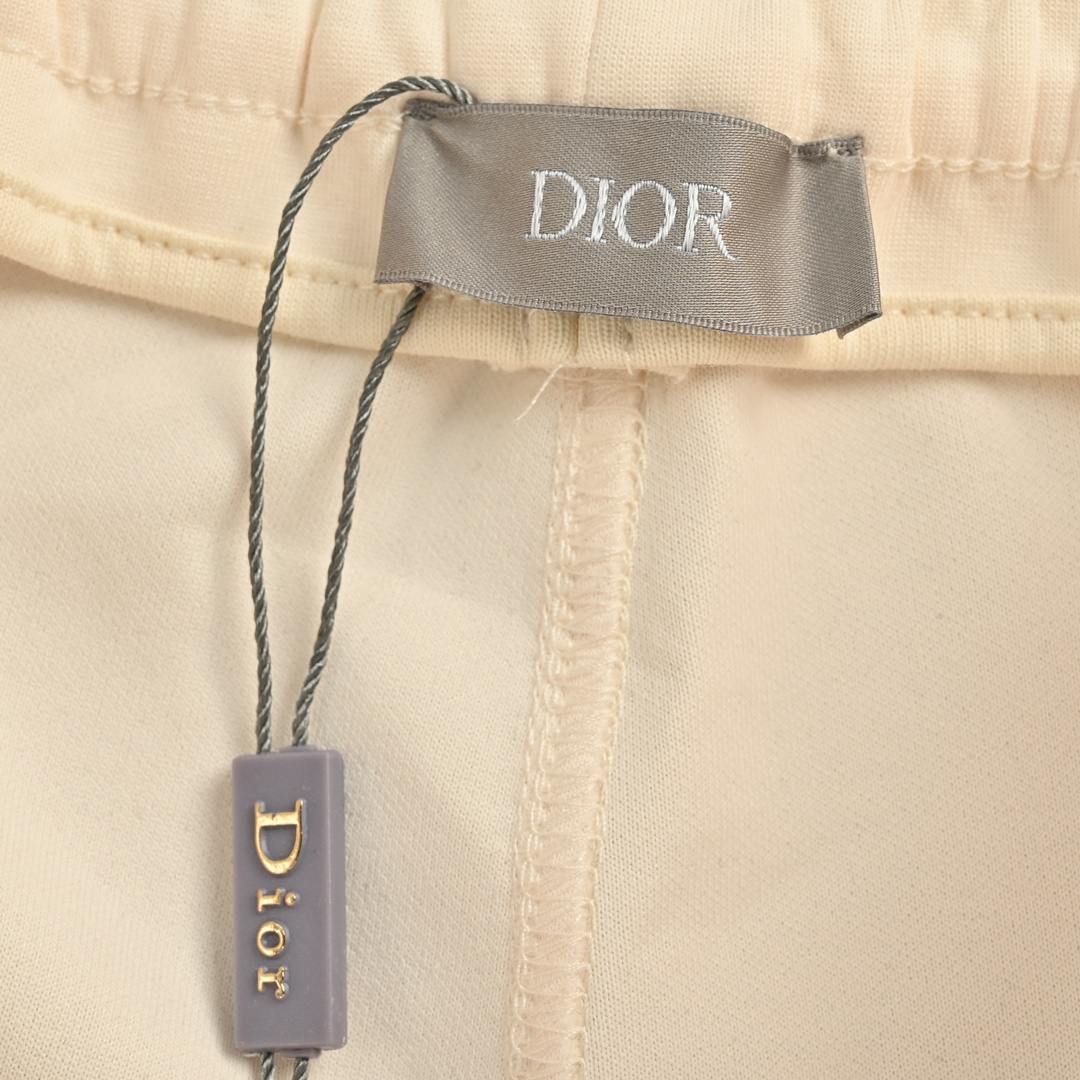 Dior/迪奥 24ss 1947刺绣字母刺绣抽绳飘带短裤