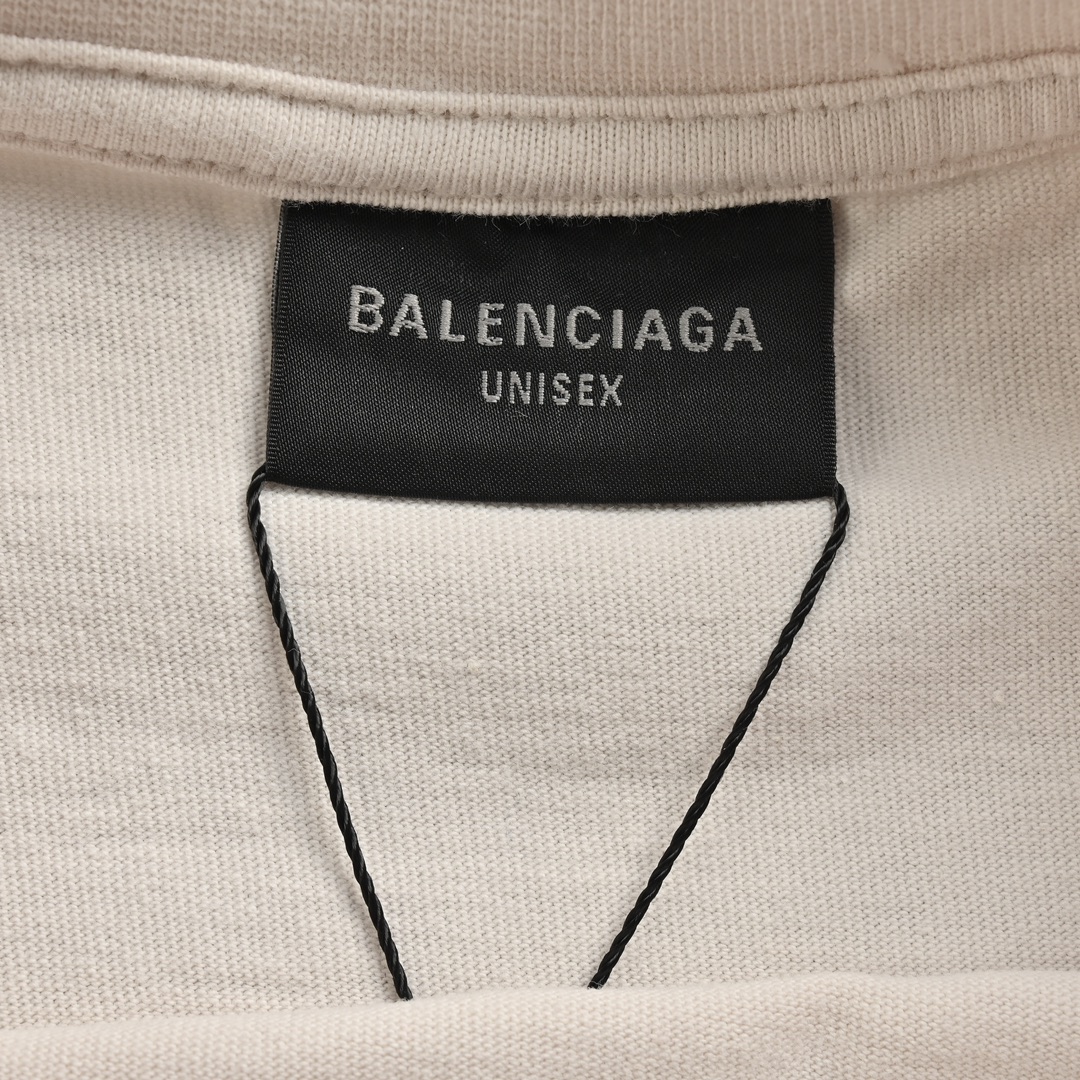 Balenciaga/巴黎世家 24ss 美纹纸胶带印花短袖