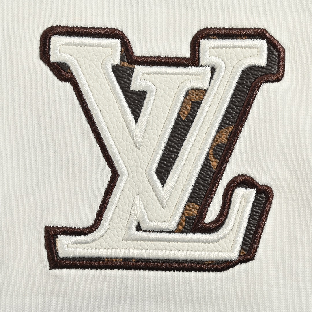 Louis Vuitton/路易威登 24ss 前后皮革字母logo短袖