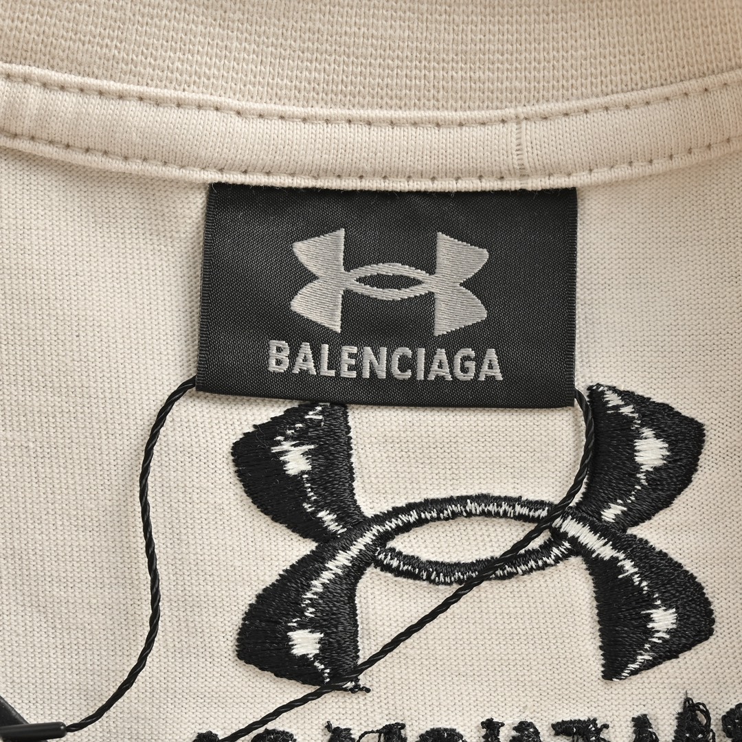 Balenciaga/巴黎世家 24ss 安德玛联名刺绣logo短袖