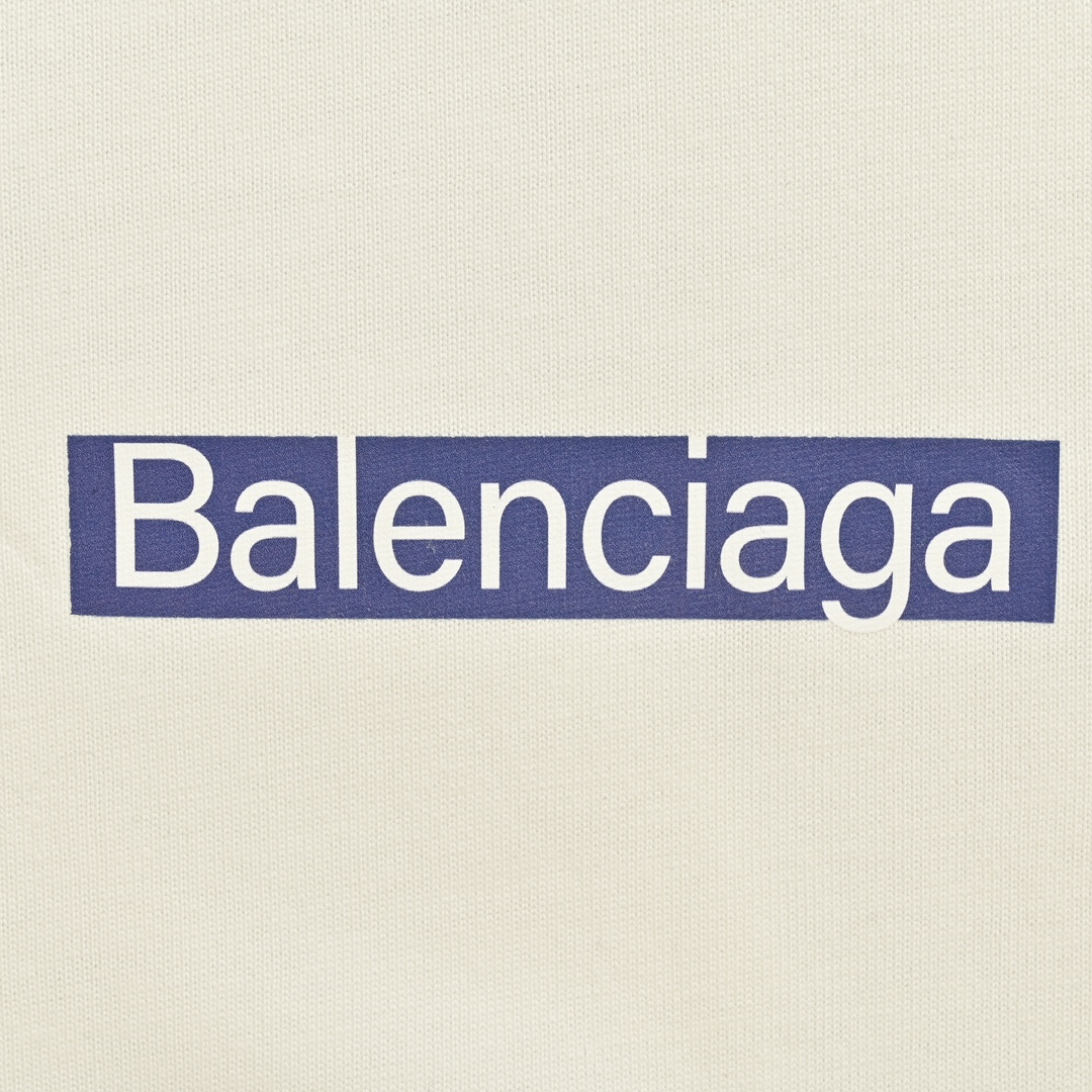 Balenciaga/巴黎世家 24ss 透明胶印花短袖