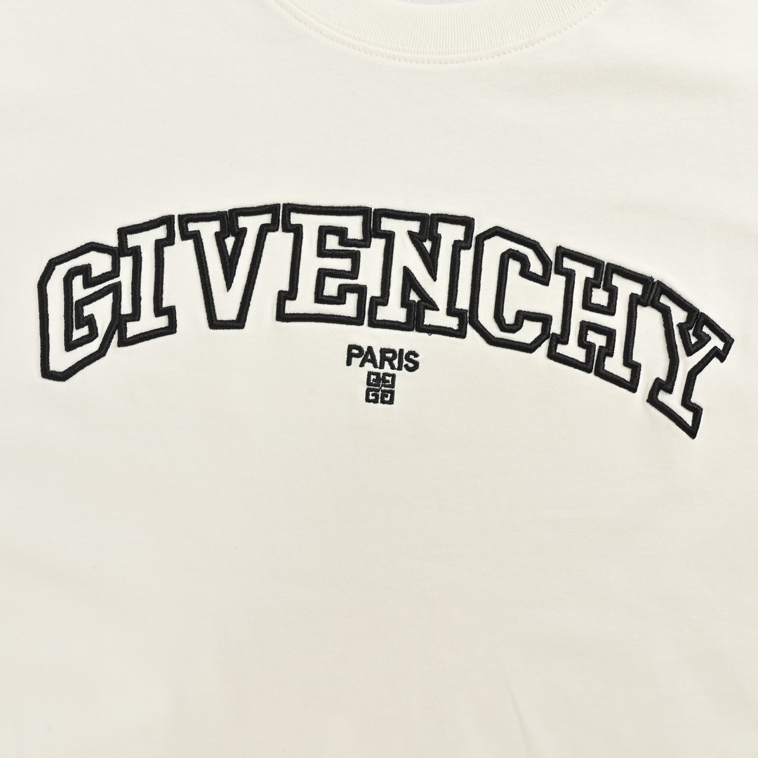 GIVENCHY/纪梵希 24ss 镂空字母刺绣短袖