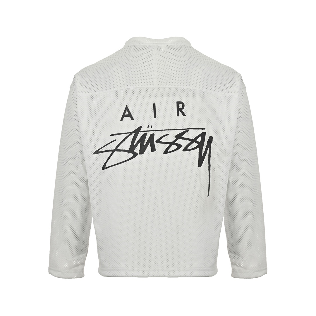 Stussy & Nike 24SS 耐克斯图西联名款网眼长袖T恤