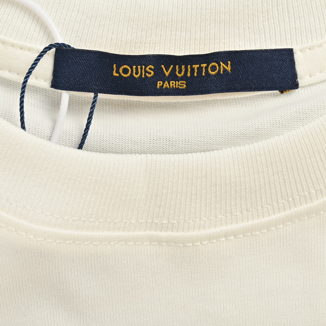 Louis Vuitton/路易威登 24ss 植绒印花logo短袖