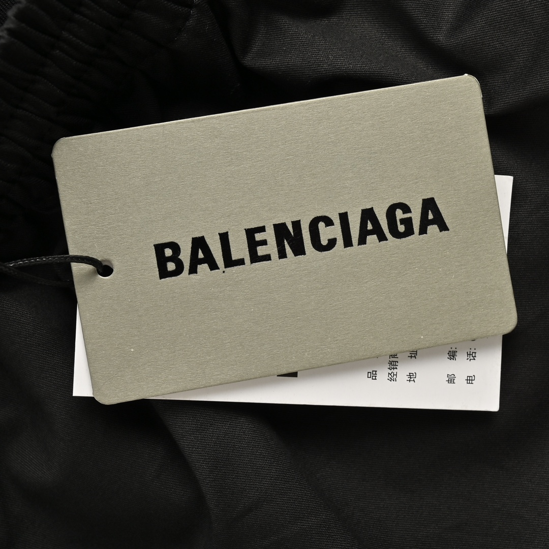 Balenciaga/巴黎世家 24ss 双腰带假两件短裤