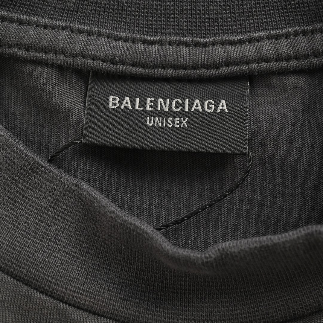 Balenciaga/巴黎世家 24ss 双环拼接赛车短袖