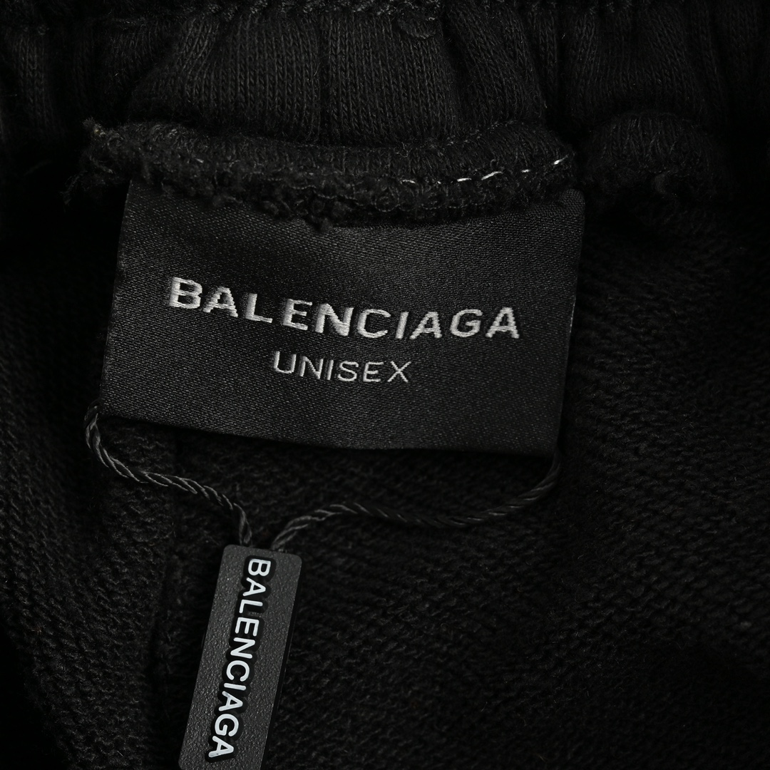 Balenciaga/巴黎世家 24ss 模糊可乐印花破洞短裤