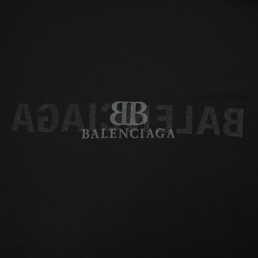 Balenciaga/巴黎世家 24ss 叠标透印短袖