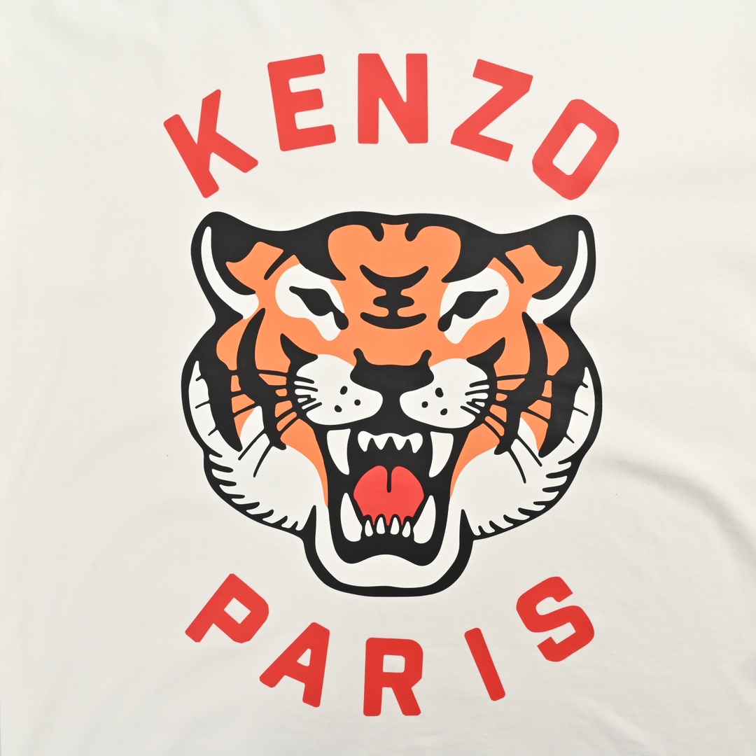 Kenzo/高田贤三 24ss 虎头印花短袖