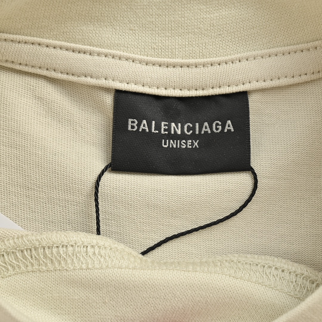 Balenciaga/巴黎世家 24ss 双B刺绣短袖