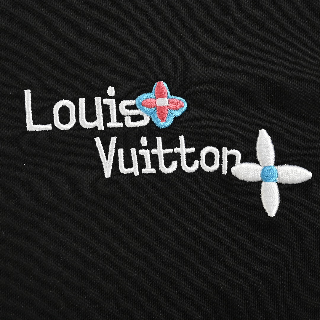 Louis Vuitton /路易威登 24ss 花朵字母刺绣短袖