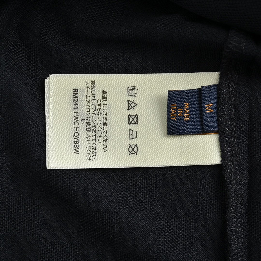 Louis Vuitton/路易威登 24ss 珠地棋盘格刺绣字母短袖