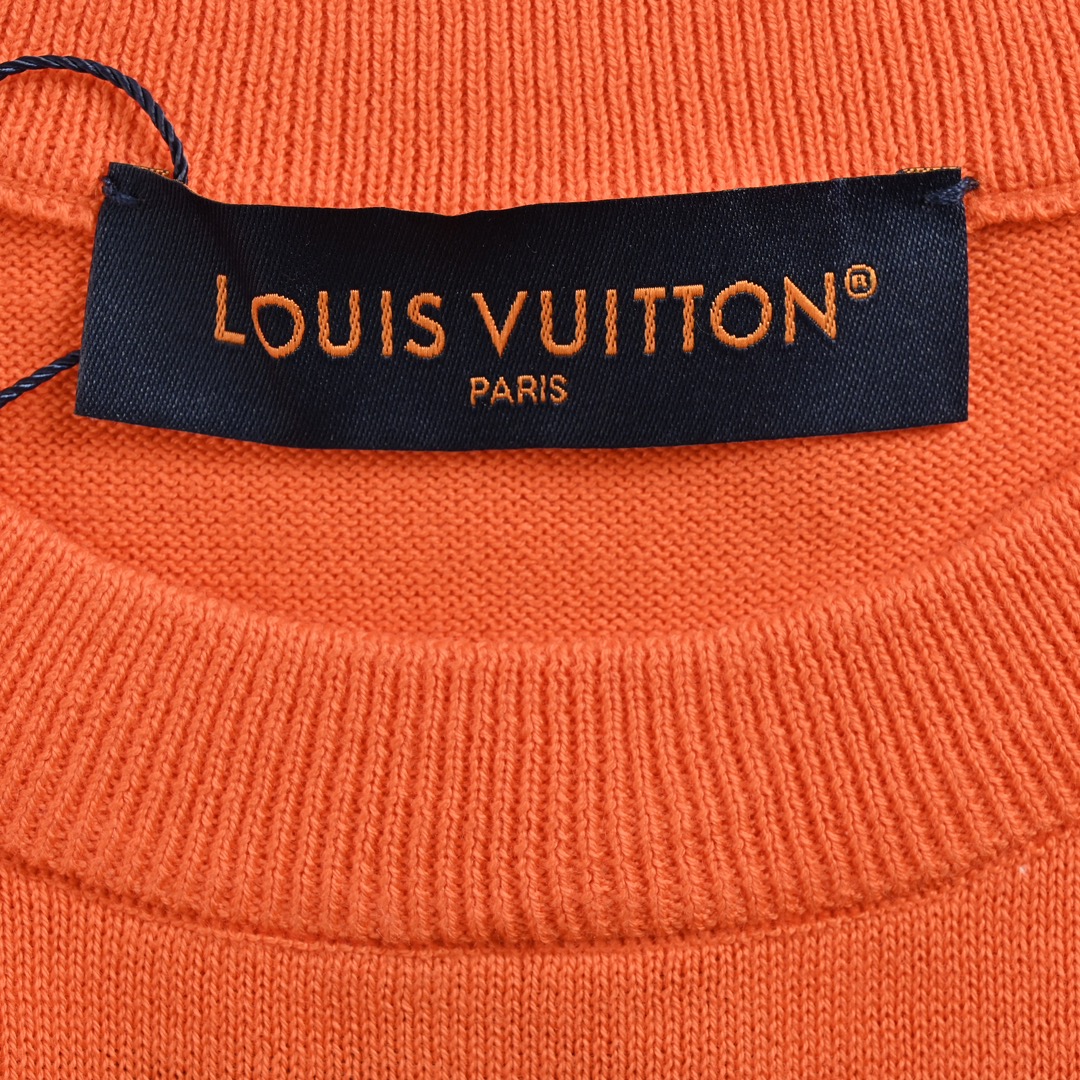 Louis Vuitton/路易威登 24ss 椰树字母提花针织短袖