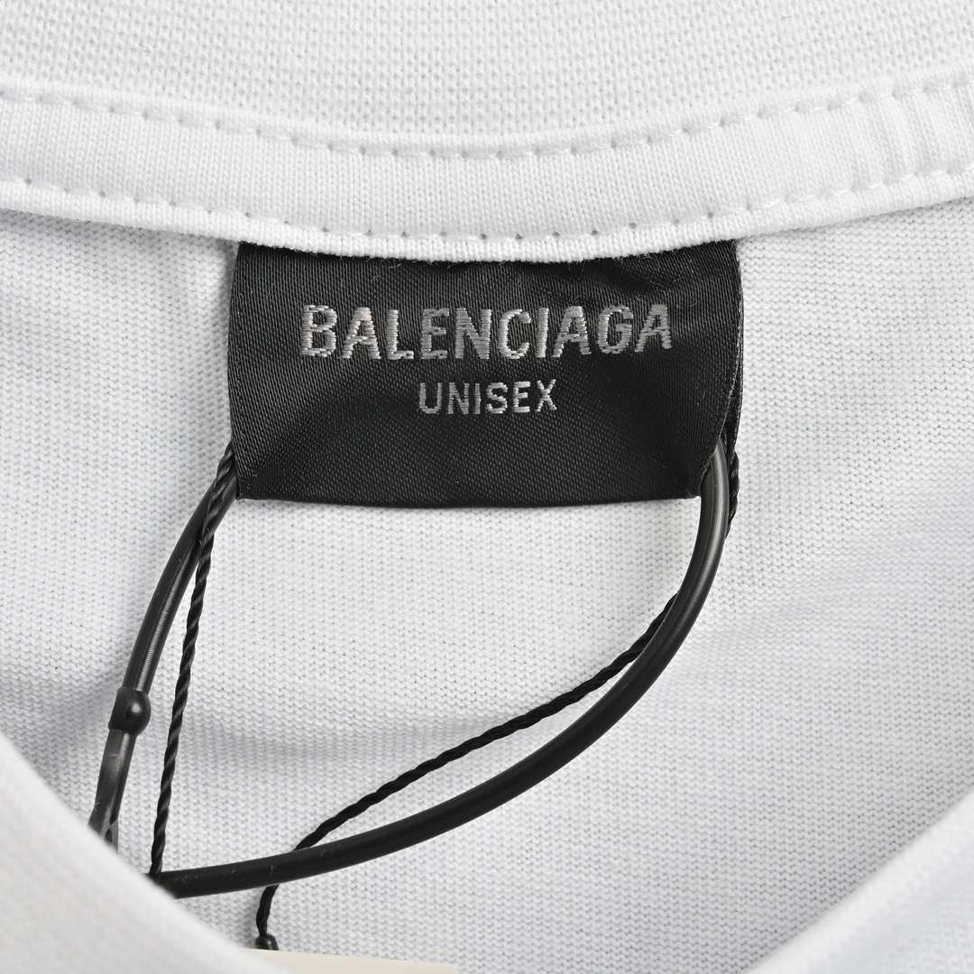 Balenciaga/巴黎世家 24ss 凹凸浮雕反光短袖