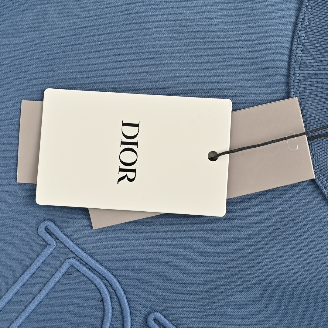 Dior & Stone 石头岛联名刺绣字母logo短袖