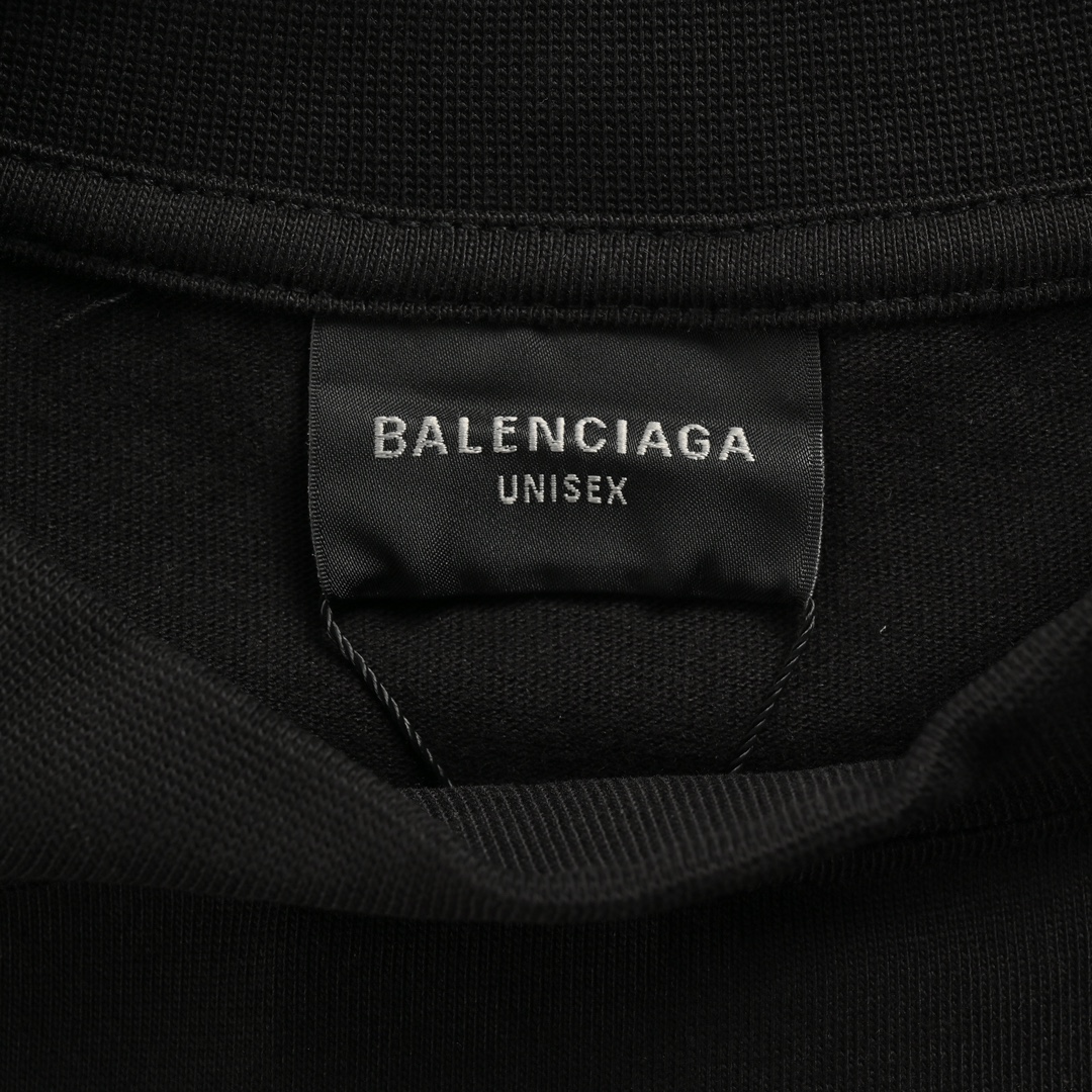 Balenciaga/巴黎世家 24ss Paris系列烫钻字母短袖