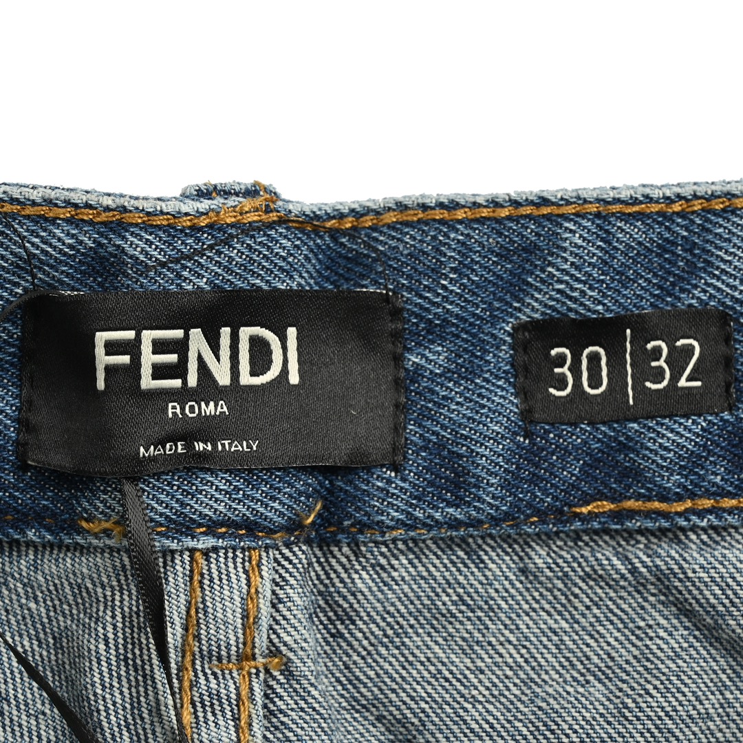 Fendi/芬迪 24ss 金属FF牛仔长裤