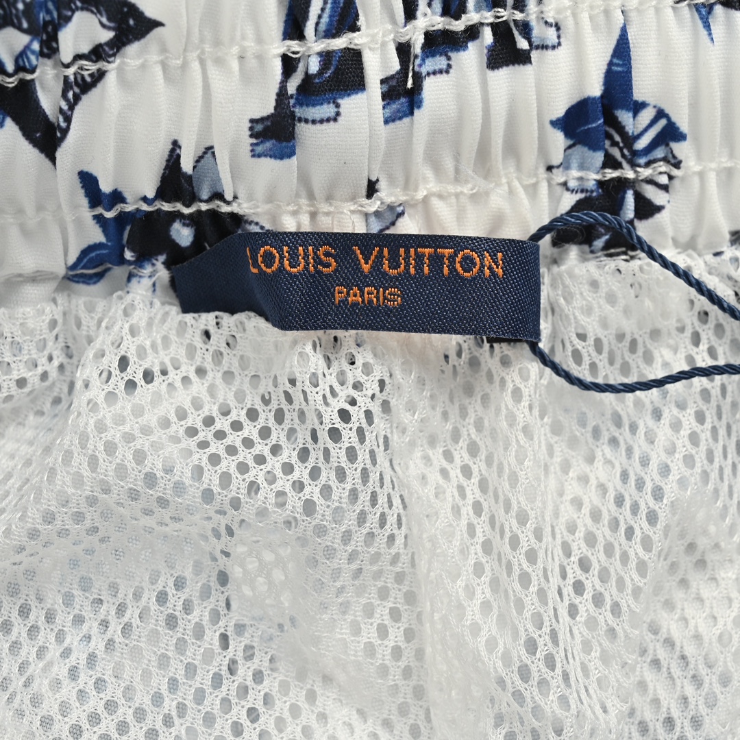 Louis Vuitton /路易威登 24ss 重叠满印老花沙滩短裤