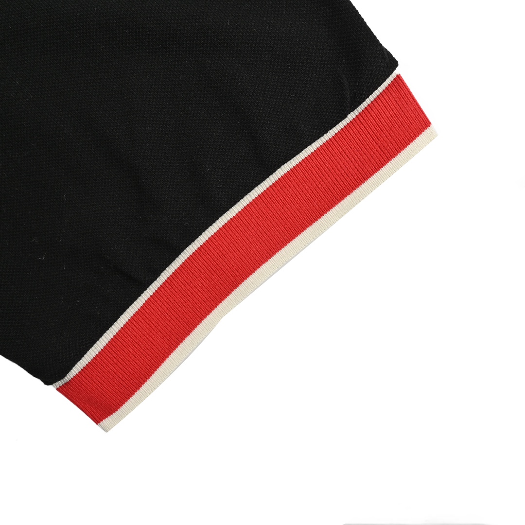 Moncler/蒙口 24ss 奔跑小人刺绣Polo短袖