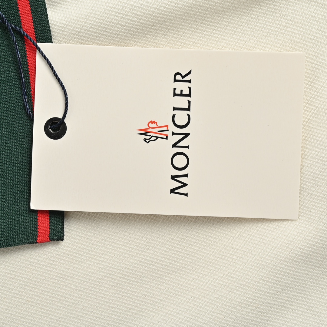 Moncler/蒙口 24ss 奔跑小人刺绣Polo短袖