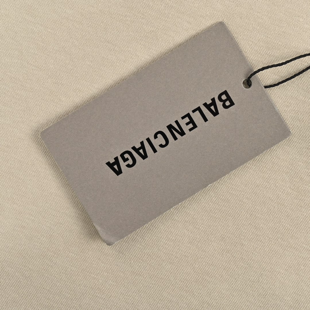 Balenciaga/巴黎世家 24ss 流苏瀑布印花短袖 白色 黑色 灰色