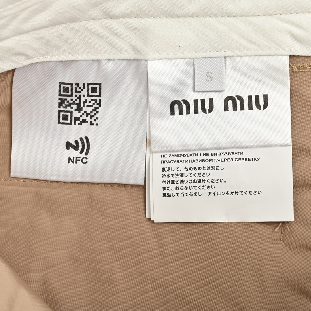 Miumiu /缪缪 24ss 双口袋工装长裤