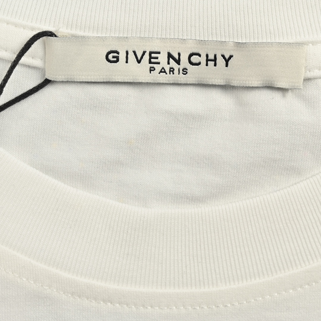 GIVENCHY/纪梵希 宫格彩色泼墨印花短袖