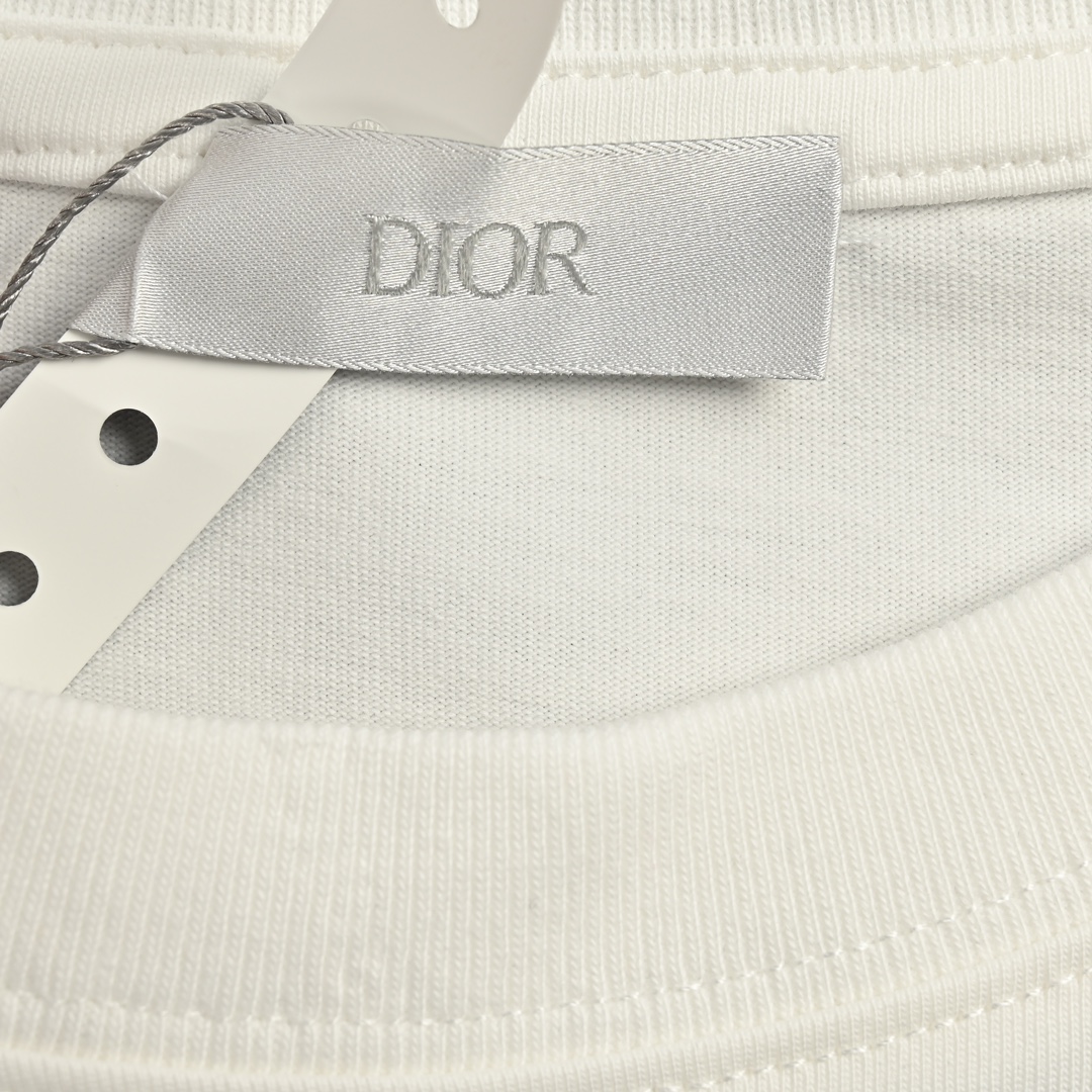 Dior/迪奥 24ss 刺绣拼接短袖 新款拼接圆领短袖