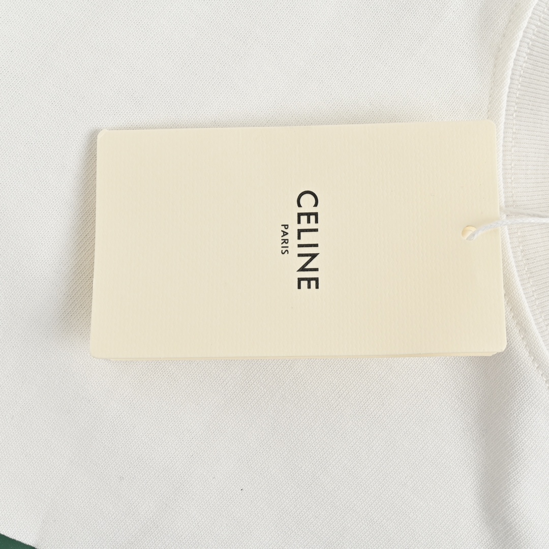 Celine/赛琳 24ss 弧形字母印花短袖