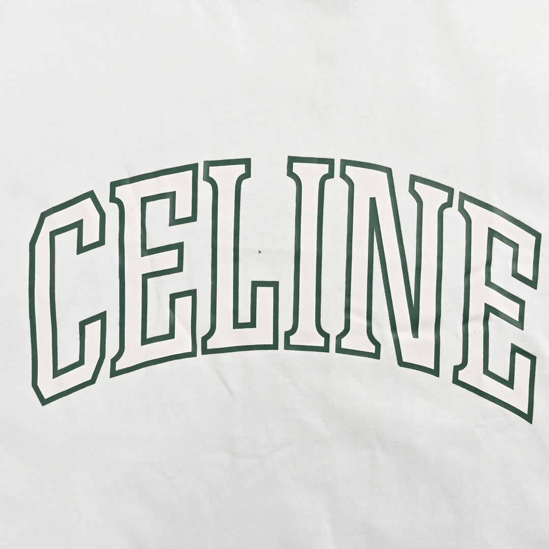 Celine/赛琳 24ss 弧形字母印花短袖