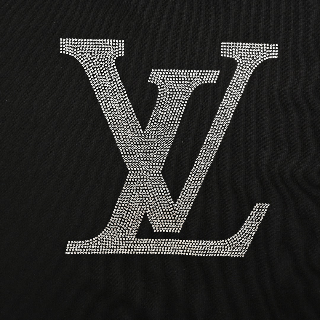 Louis Vuitton/路易威登 24ss 前后字母logo烫钻短袖