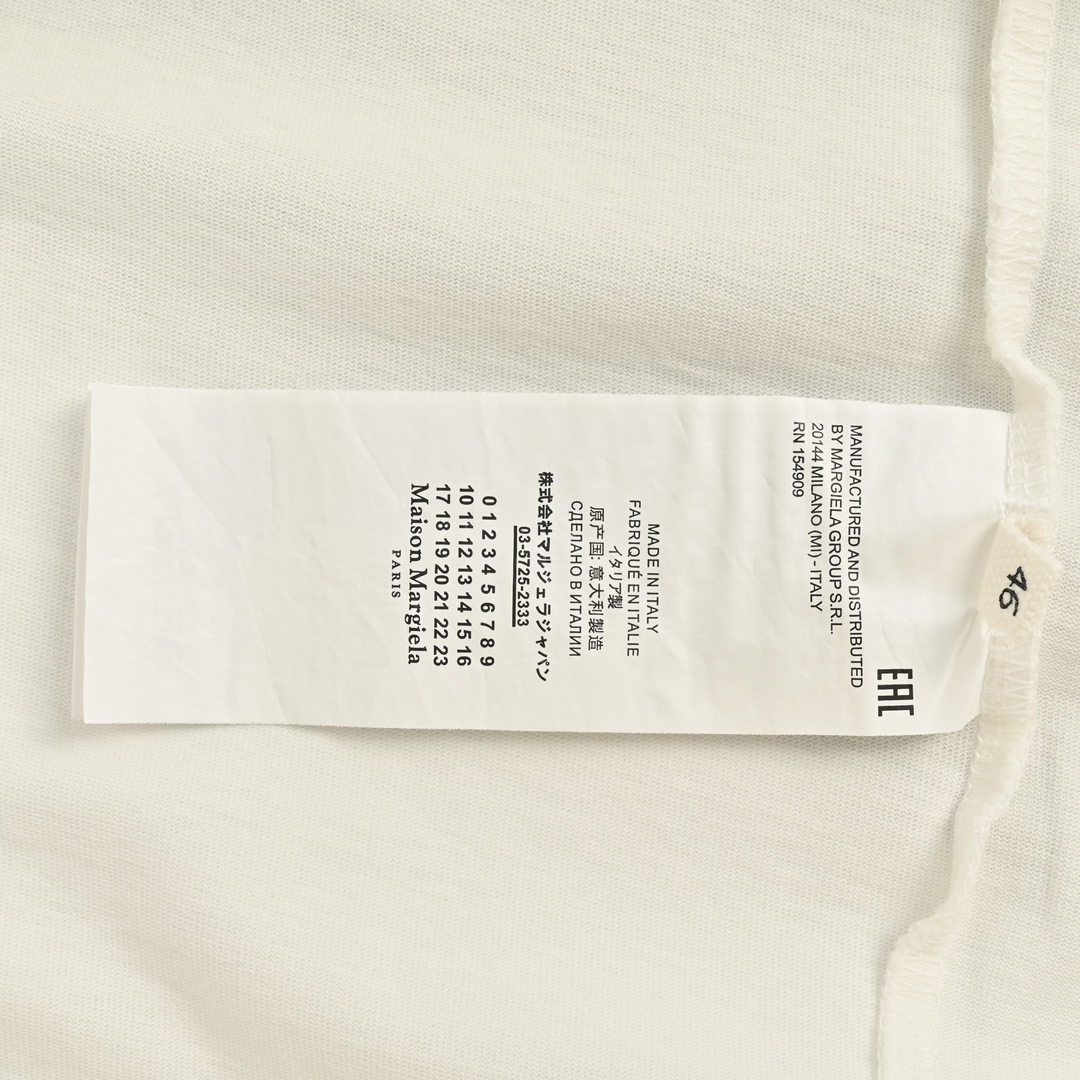 Maison Margiela/马吉拉 24ss 斑驳数字字母贴布绣短袖