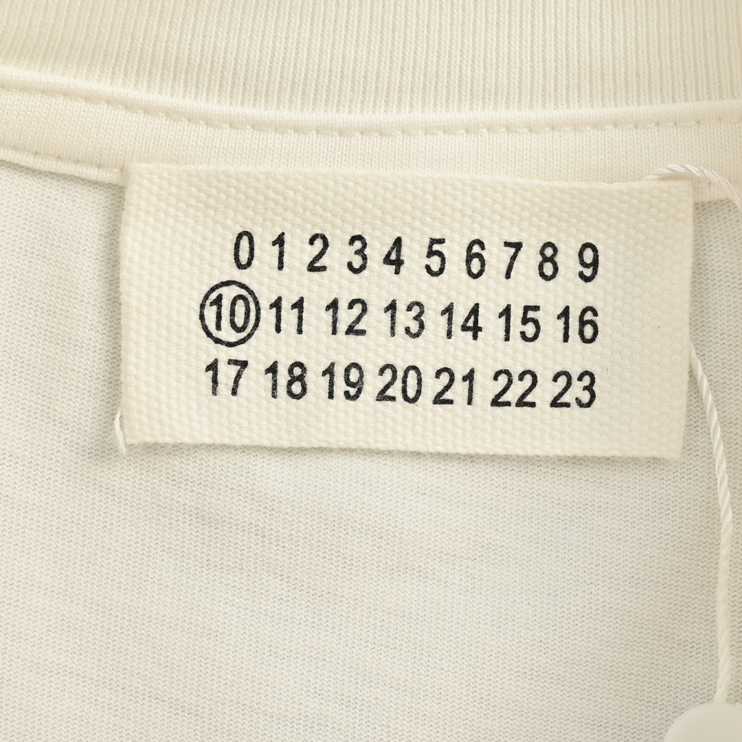 Maison Margiela/马吉拉 24ss 斑驳数字字母贴布绣短袖