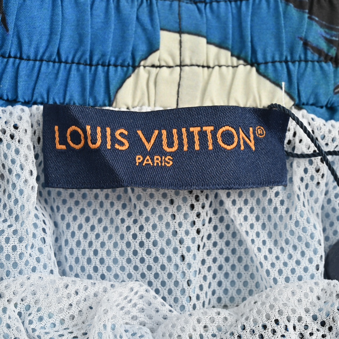 Louis Vuitton/路易威登 24ss 海滩月夜印花沙滩短裤