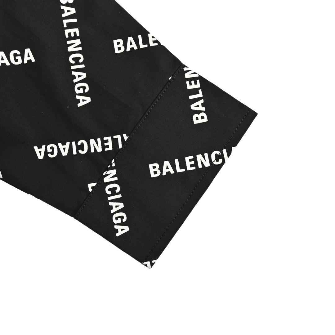 Balenciaga/巴黎世家 24ss 满印字母弹幕衬衫