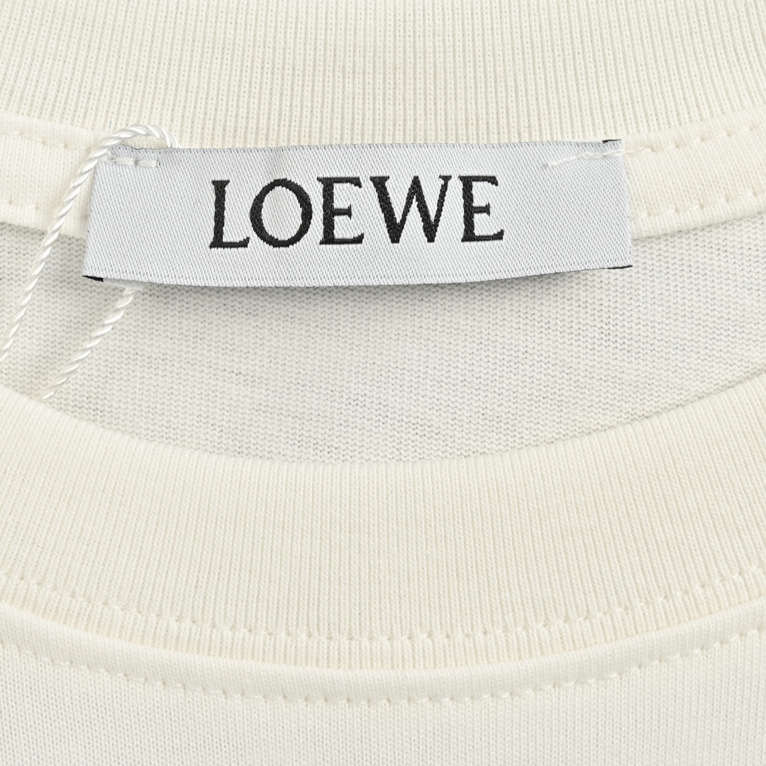 Loewe/罗意威 24ss 胸口贴布徽标logo刺绣短袖